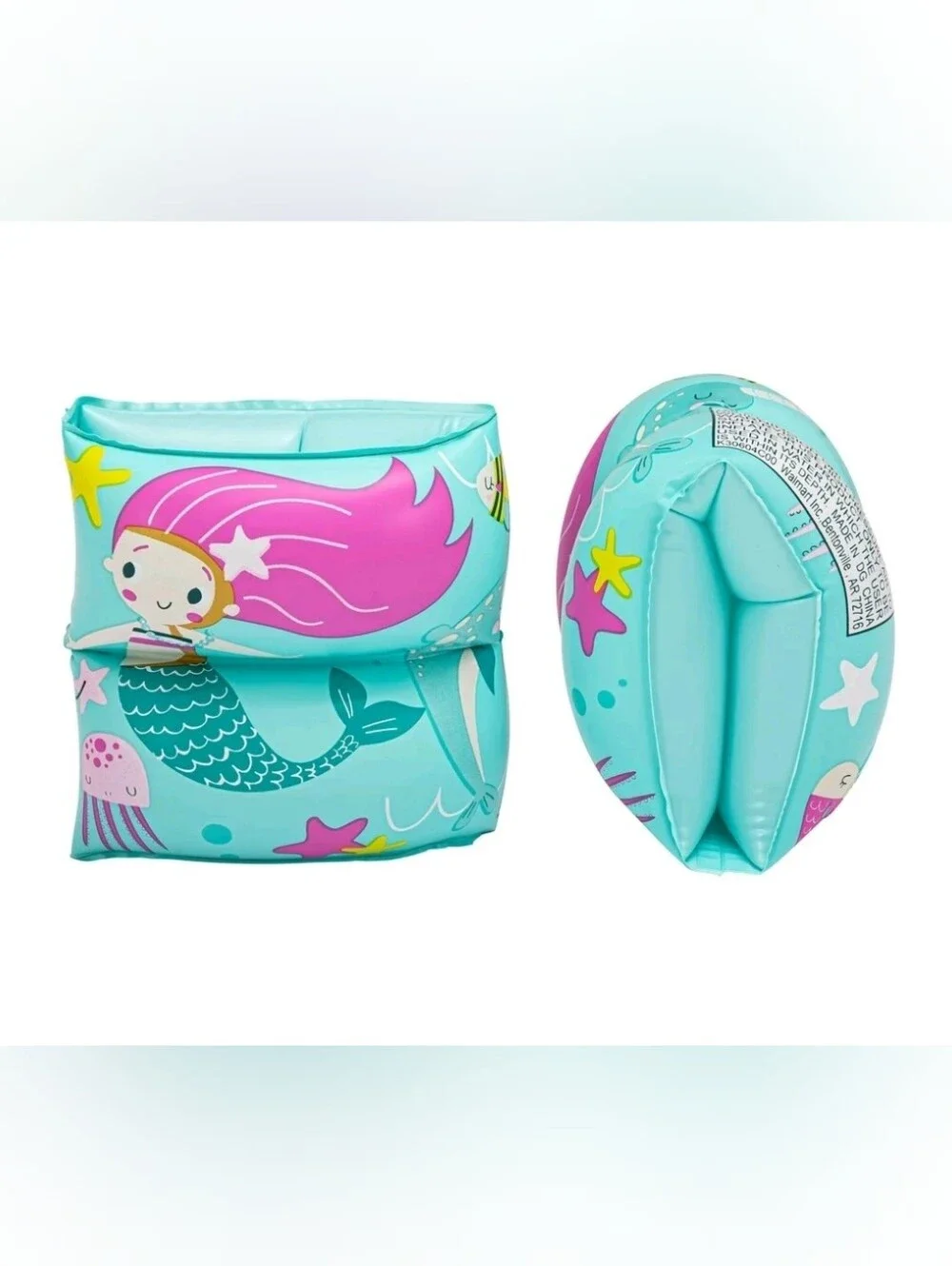 Kids Inflatable Armbands - Teal & Purple. T24